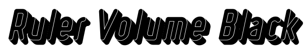 Ruler Volume Black