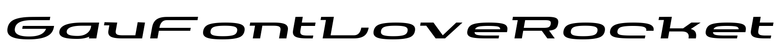 GauFontLoveRocket Font Image