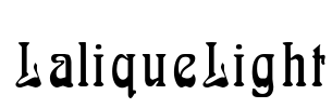LaliqueLight Font Image