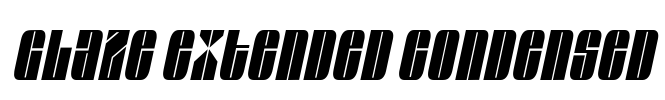 Glaze Extended Condensed