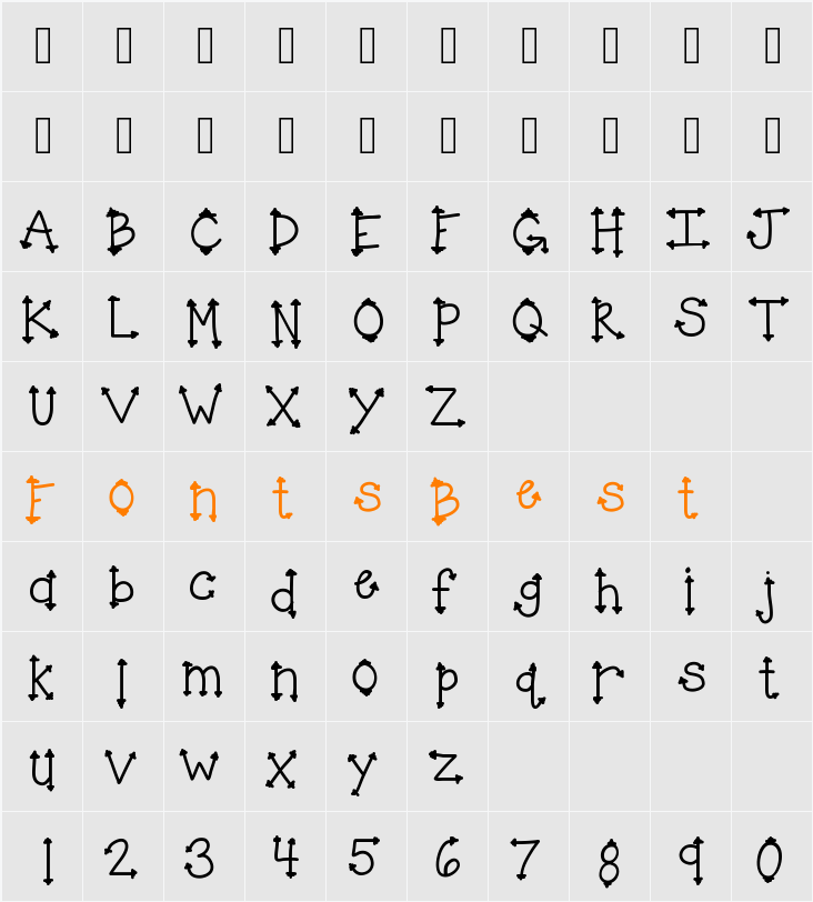 KBHerHighness Character Map