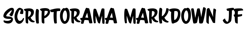 Scriptorama Markdown JF Font Image