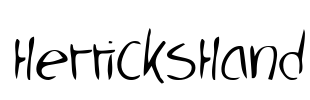 HerricksHand Font Image