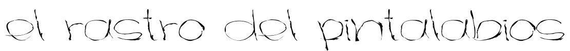 el rastro del pintalabios Font Image