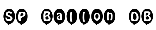 SP Ballon DB Font Image