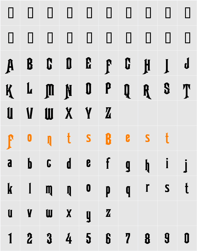 LHF Argentine Solid Character Map