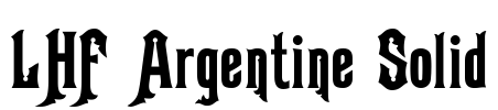 LHF Argentine Solid Font Image
