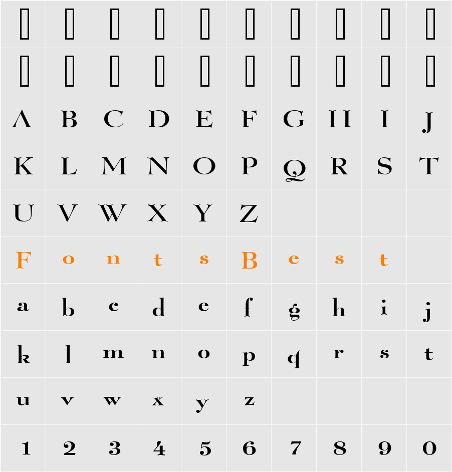 Luciano Wide Character Map