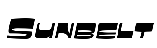 Sunbelt Font Image