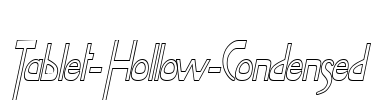 Tablet-Hollow-Condensed Font Image