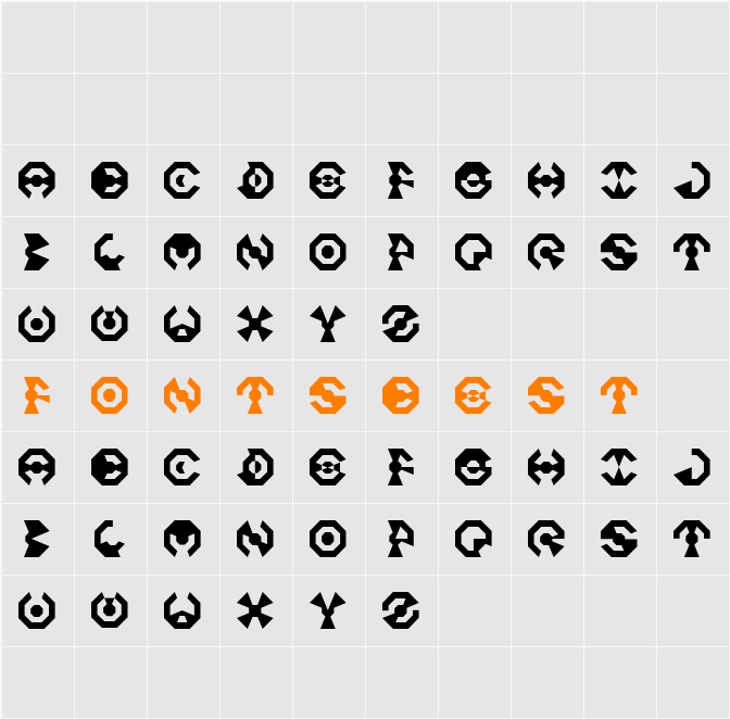 Octo Character Map
