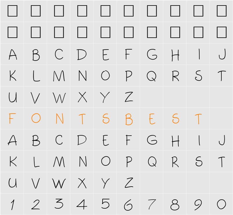 Toonz Character Map