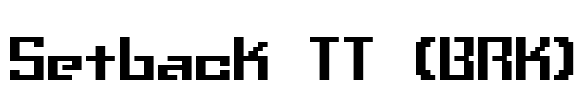 Setback TT (BRK) Font Image