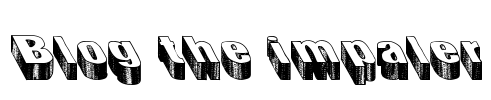 Blog the impaler Font Image