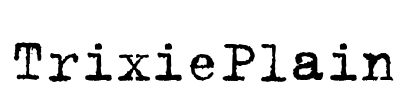 TrixiePlain Font Image