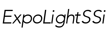 ExpoLightSSi Font Image