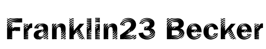 Franklin23 Becker Font Image
