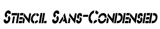 Stencil Sans-Condensed