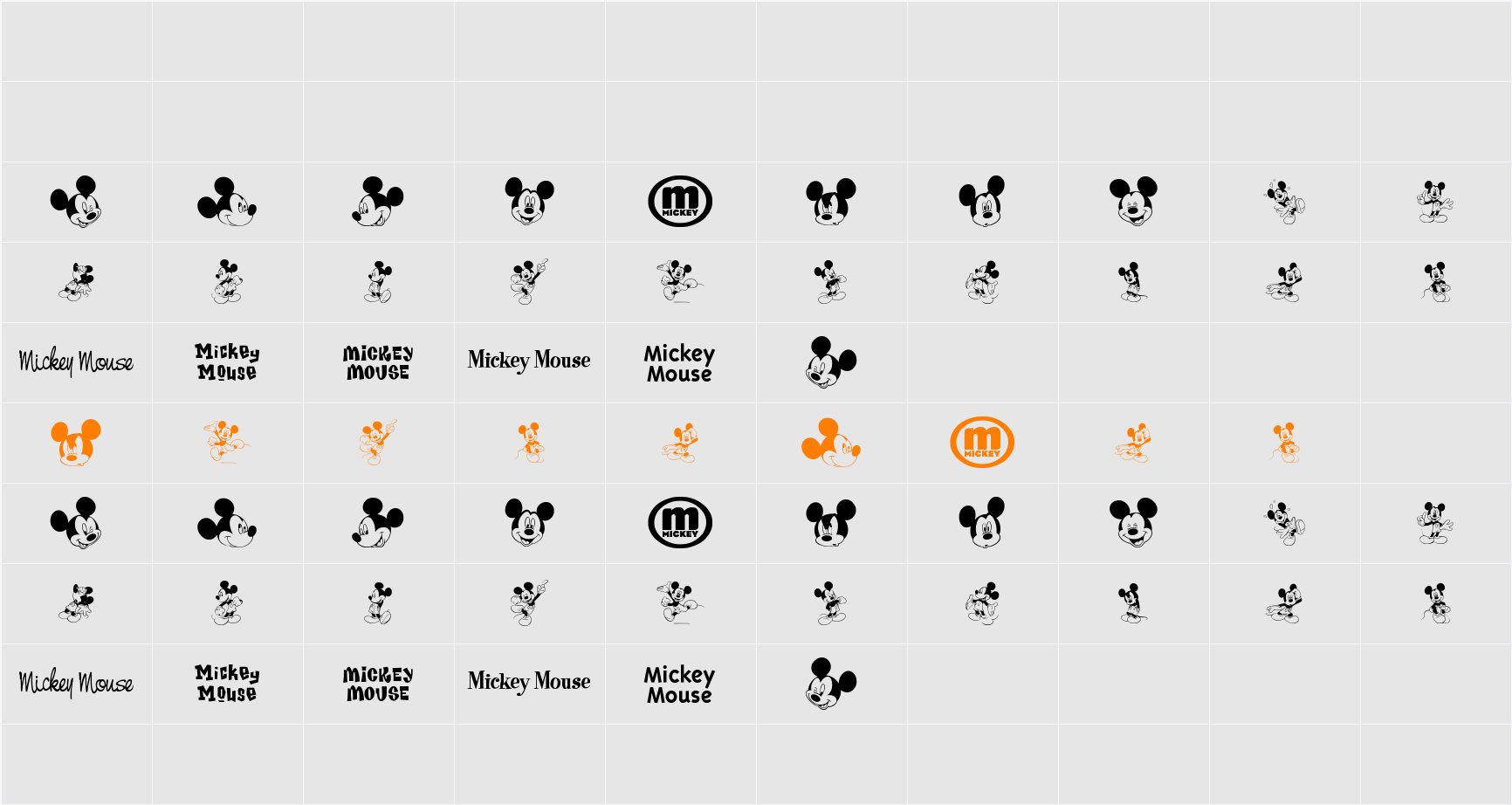 mickey m tfb Character Map