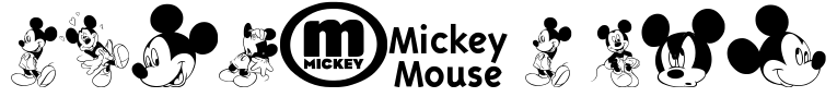 mickey m tfb Font Image