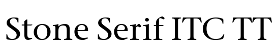 Stone Serif ITC TT