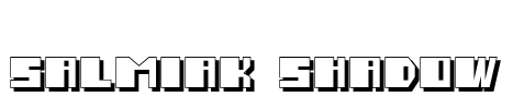 Salmiak Shadow Font Image