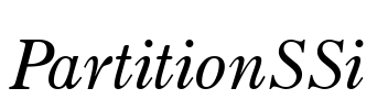 PartitionSSi Font Image