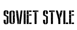 Soviet Style Font Image