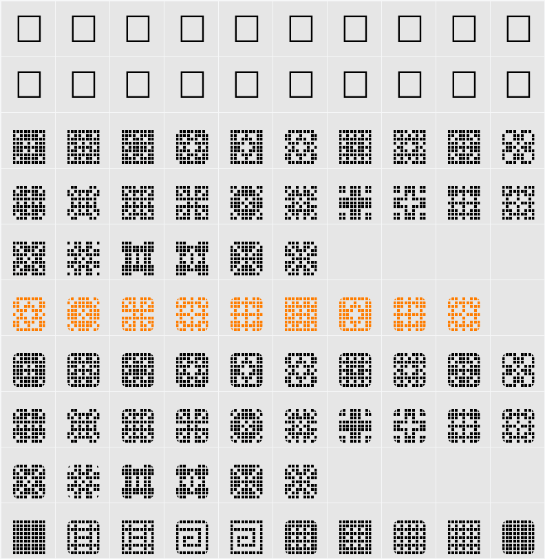 Tile Things Character Map
