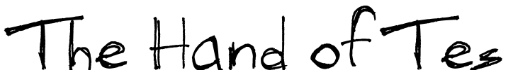 The Hand of Tes Font Image