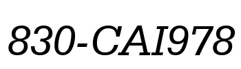 830-CAI978
