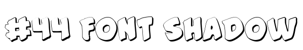 #44 Font Shadow