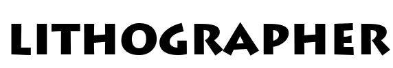 Lithographer Font Image