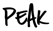 PEAK Font Image
