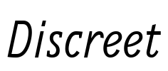Discreet Font Image