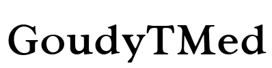 GoudyTMed Font Image