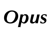 Opus Font Image