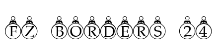 FZ BORDERS 24 Font Image