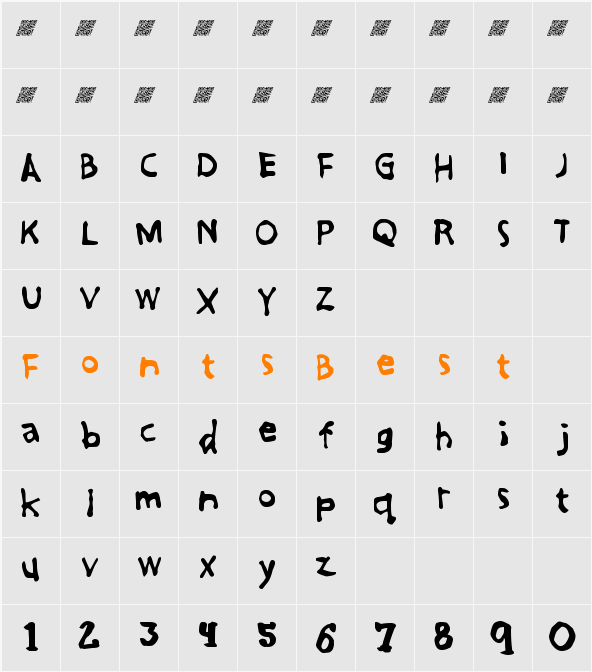 GreatFriendsDT Character Map