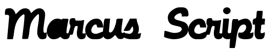 Marcus Script Font Image