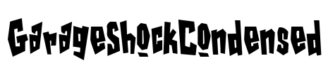 GarageShockCondensed Font Image