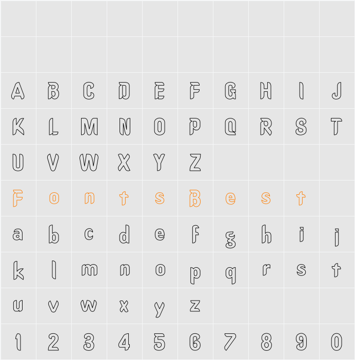 OregonDry Hollow Character Map