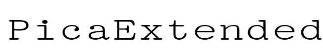 PicaExtended Font Image