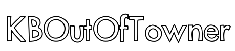 KBOutOfTowner Font Image