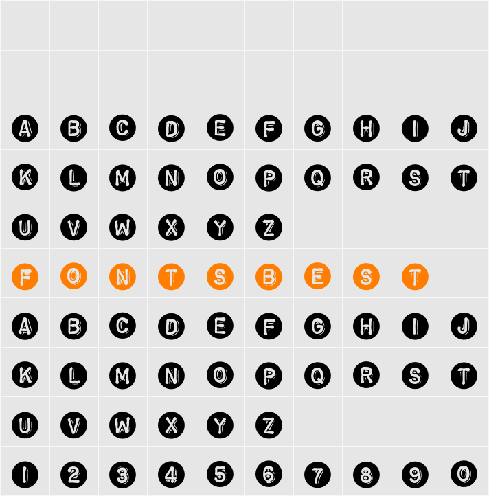 Dingos Character Map