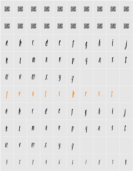 OpiatedValues Character Map
