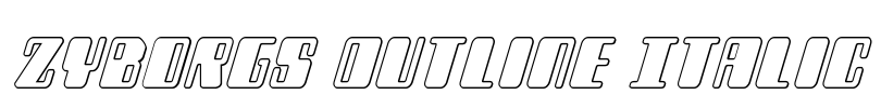 Zyborgs Outline Italic