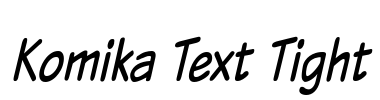 Komika Text Tight Font Image