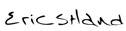 EricsHand Font Image
