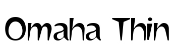 Omaha Thin Font Image